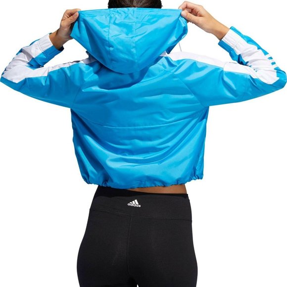 adidas Women's ID Wind Half Zip Cropped Jacket - Picture 4 of 6